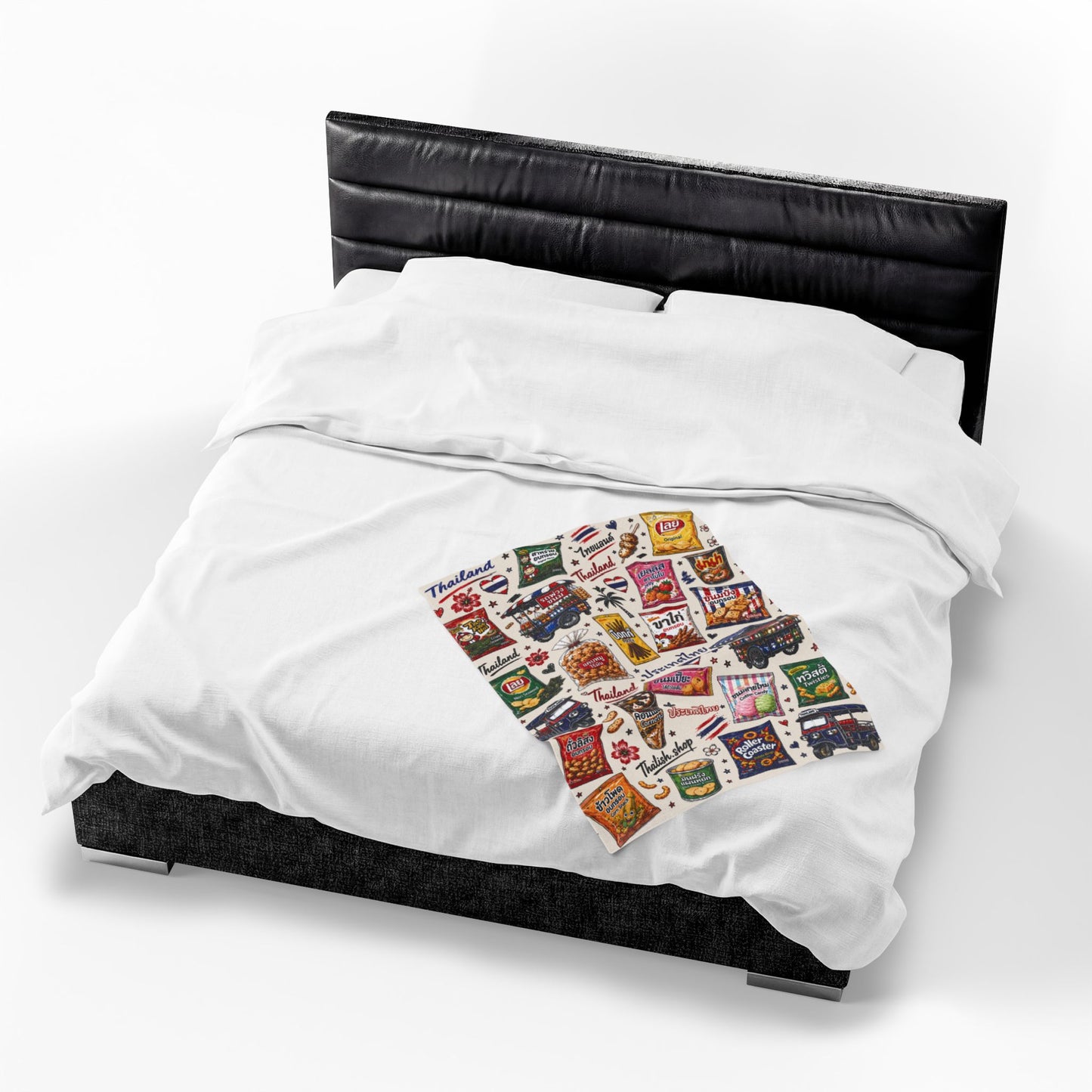 Thai Snacks Velveteen Plush Blanket
