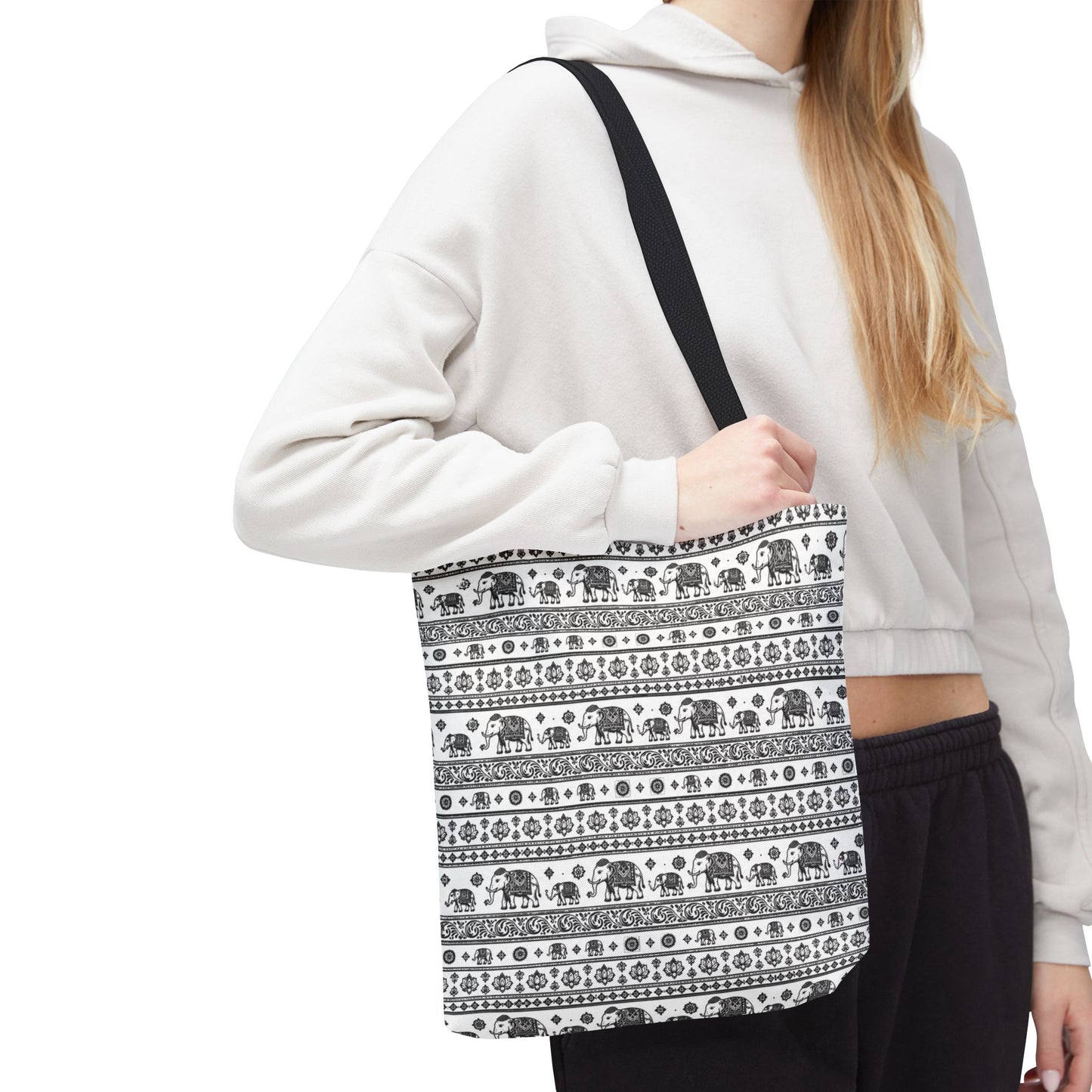 Thai Elephant Tote Bag - Patterned AOP