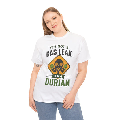 It's Not a Gas Leak, It's a Durian Mask Unisex Heavy Cotton Tee