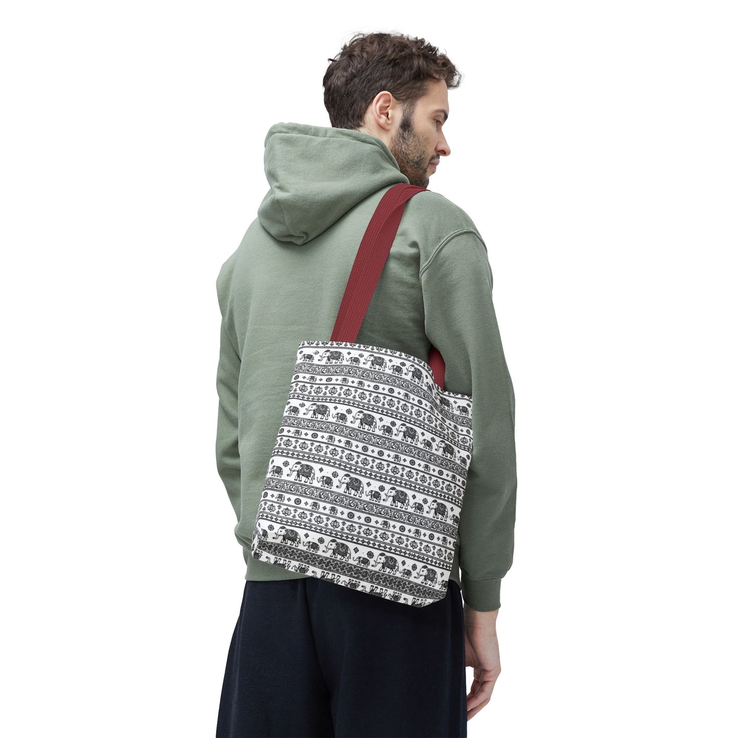 Thai Elephant Tote Bag - Patterned AOP
