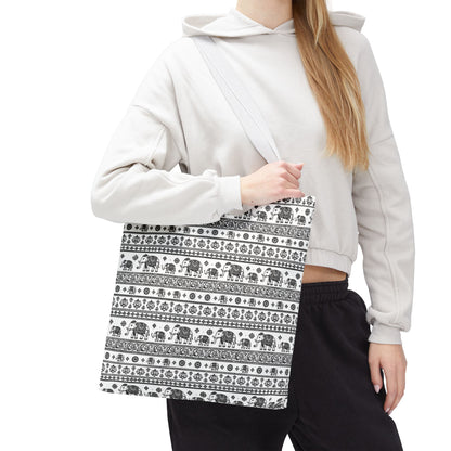 Thai Elephant Tote Bag - Patterned AOP