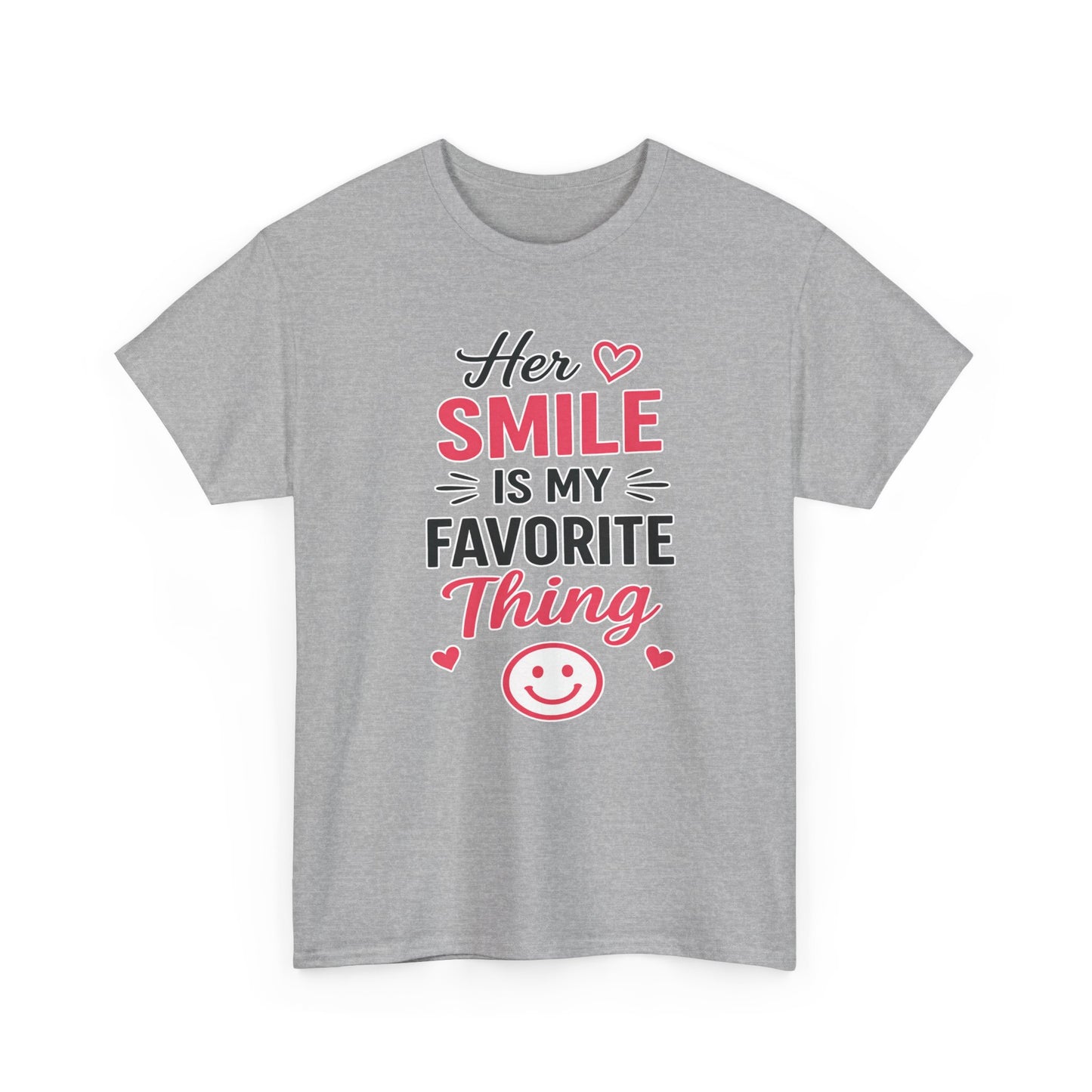 Her Smile Is My Favorite Thing Heavy Cotton Tee