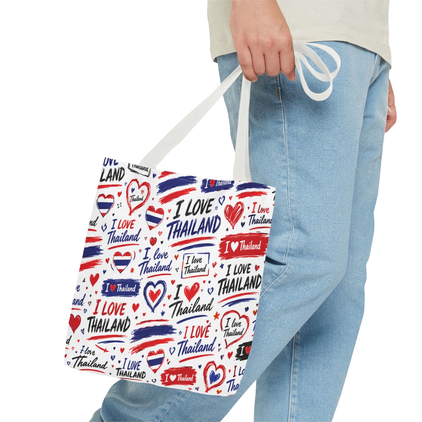 I love Thailand Tote Bag Wide Bottom