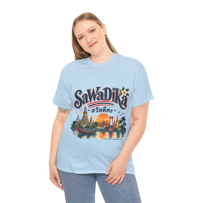 SaWaDiKa Thailand Vintage Travel Heavy Cotton T-Shirt