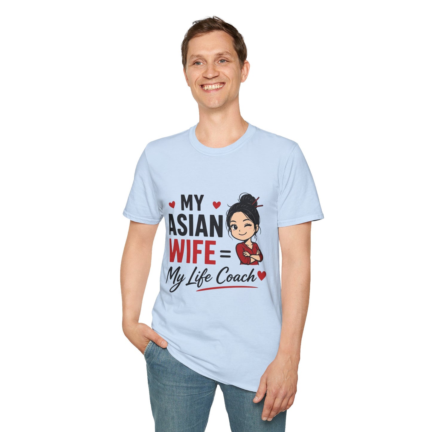 My Asian Wife = My Life Coach Softstyle T-Shirt