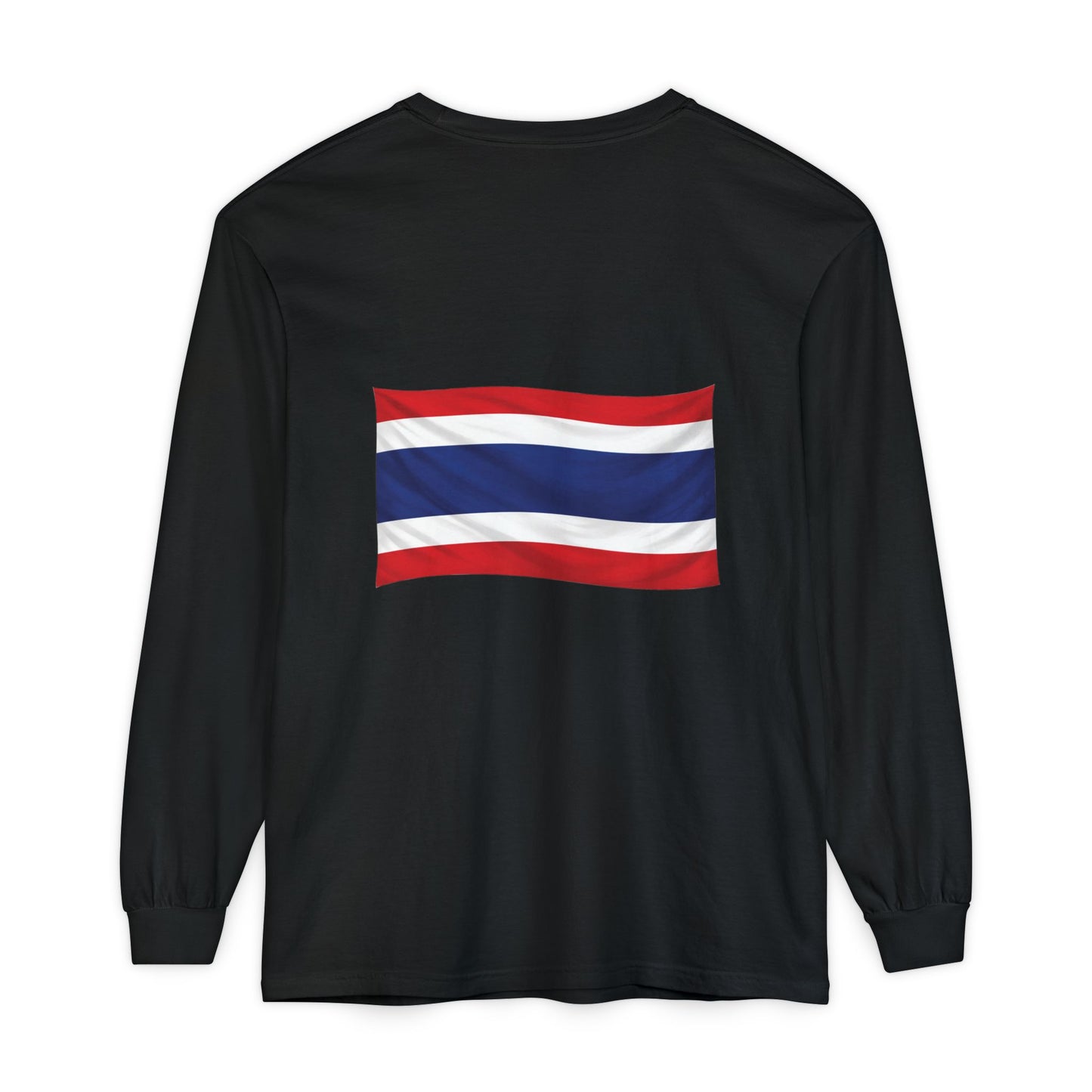 Thailand Flag (back only) Long Sleeve T-Shirt