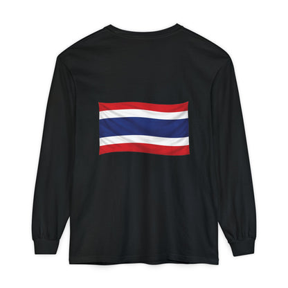 Thailand Flag (back only) Long Sleeve T-Shirt