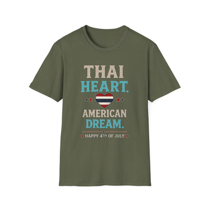 Thai Heart. American Dream. 4th of July Unisex Tee