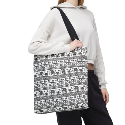 Thai Elephant Tote Bag - Patterned AOP