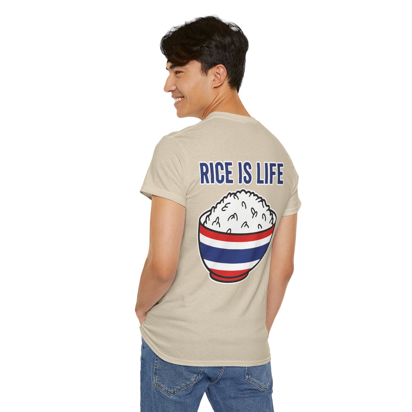 Rice is Life (Back) Heavy Cotton Tee