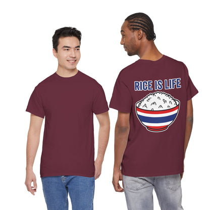 Rice is Life (Back) Heavy Cotton Tee