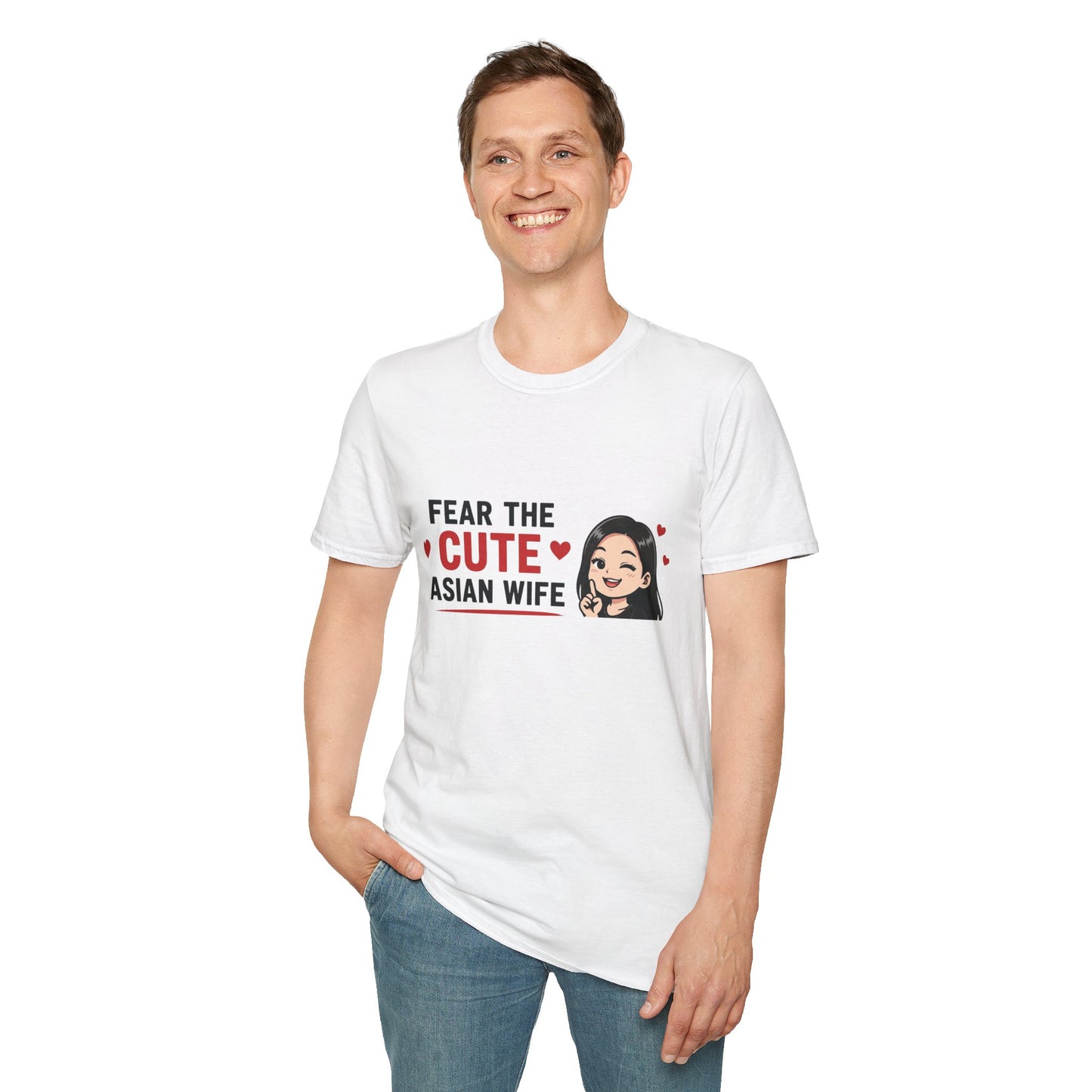 Fear The Cute Asian Wife Softstyle T-Shirt