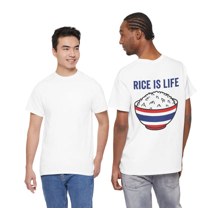 Rice is Life (Back) Heavy Cotton Tee
