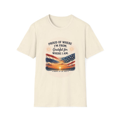 Proud of Where I'm From, Grateful for Where I am tee