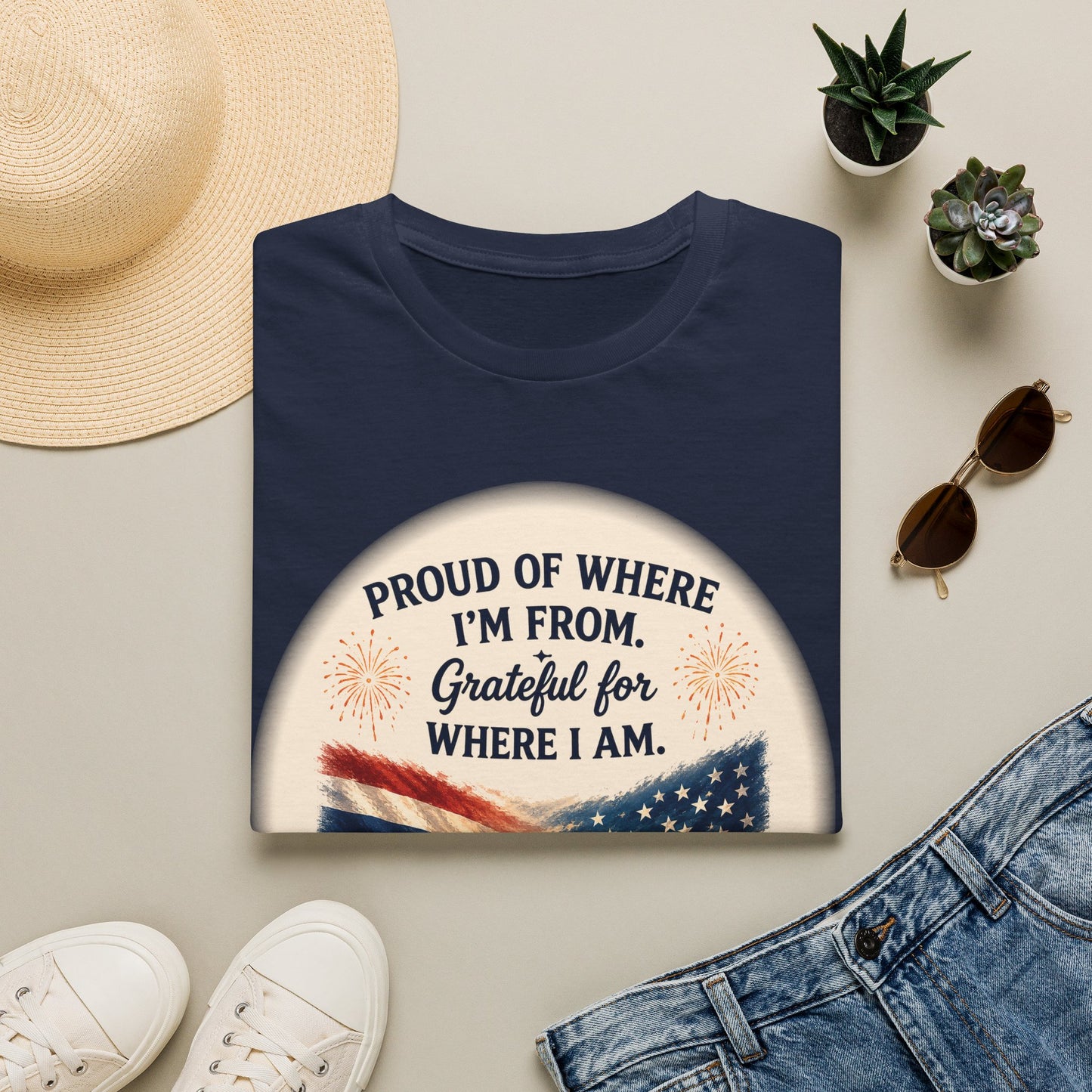 Proud of Where I'm From, Grateful for Where I am tee