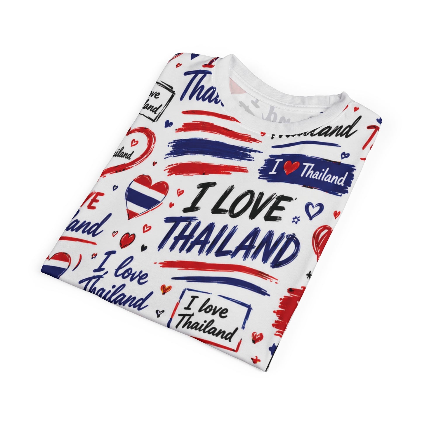 I Love Thailand Unisex Cut & Sew Tee (AOP)