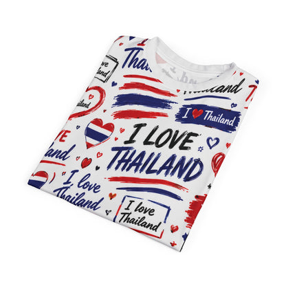 I Love Thailand Unisex Cut & Sew Tee (AOP)