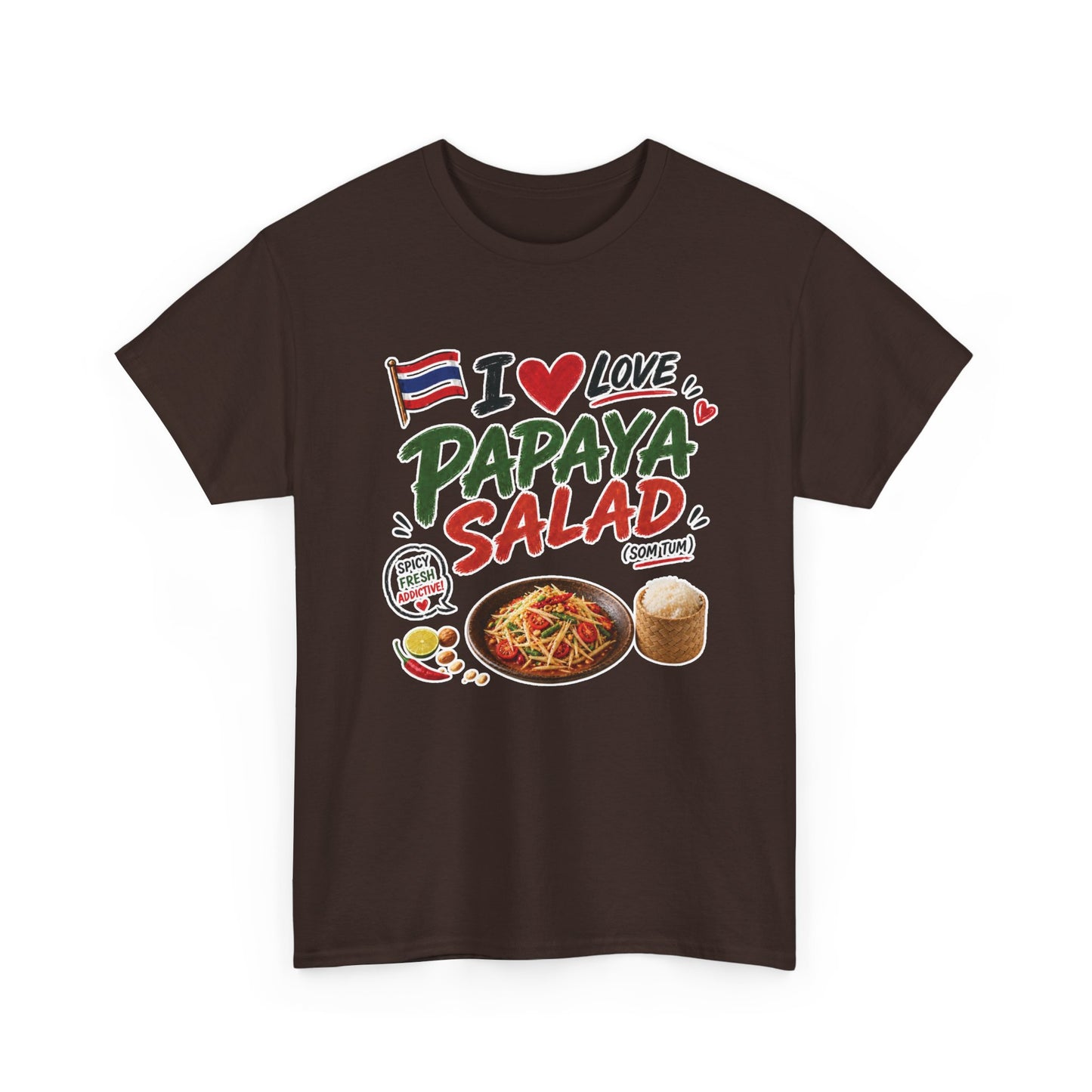 I Love Papaya Salad Unisex Tee