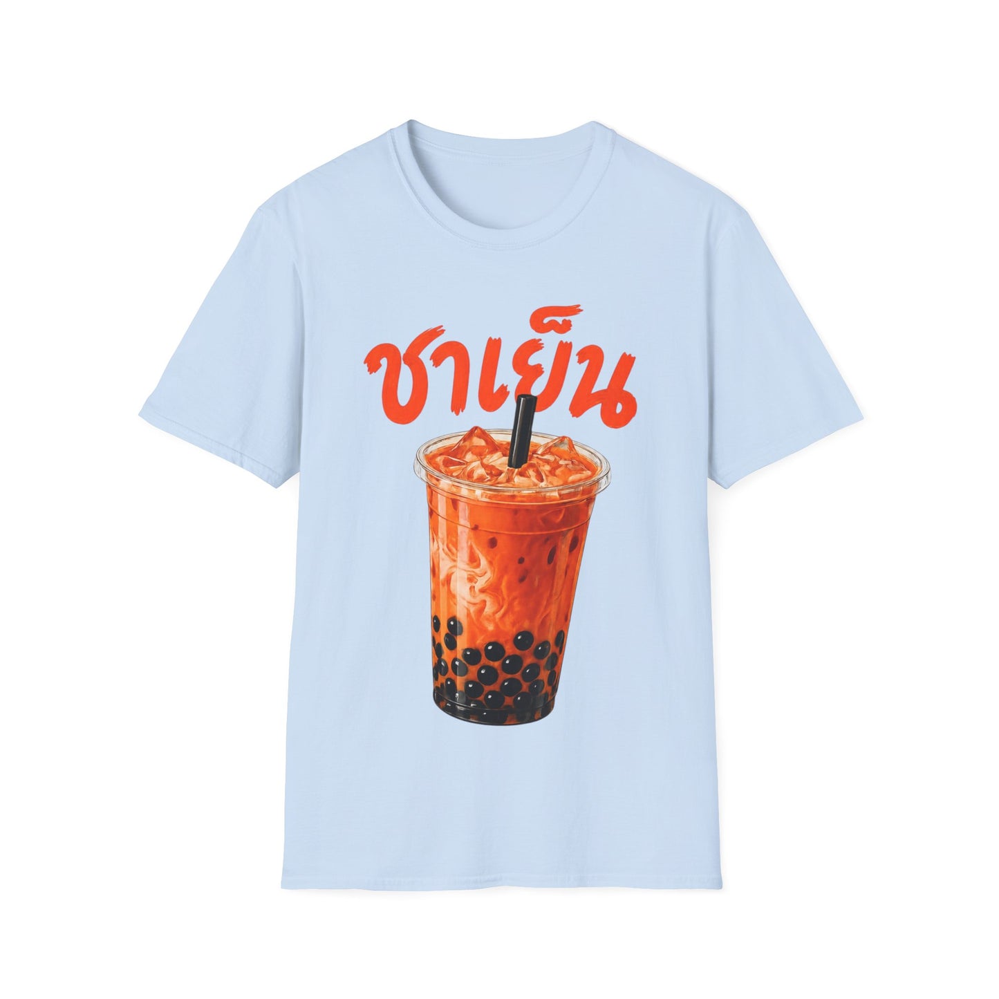 ชาเย็น Thai Boba Tea Unisex SoftStyle Tee