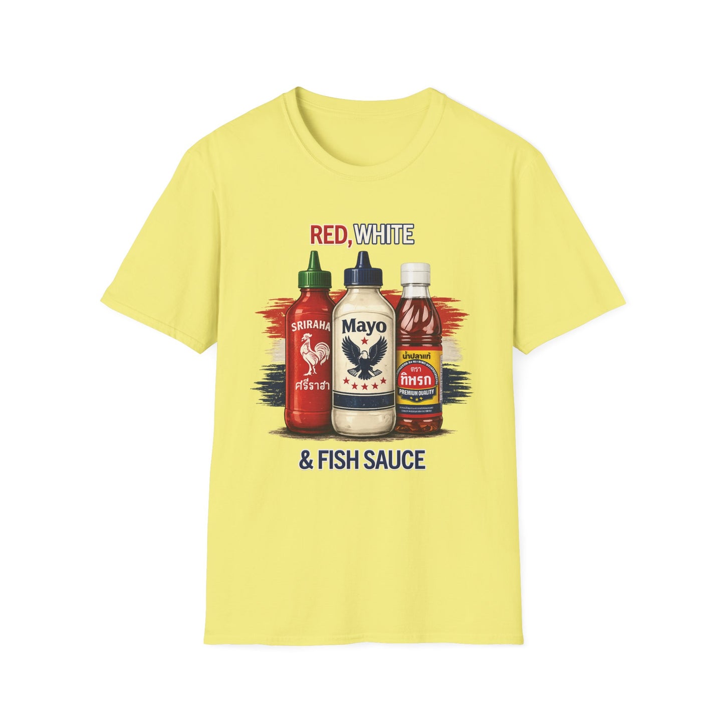 Red, White & Fish Sauce Unisex SoftStyle Tee