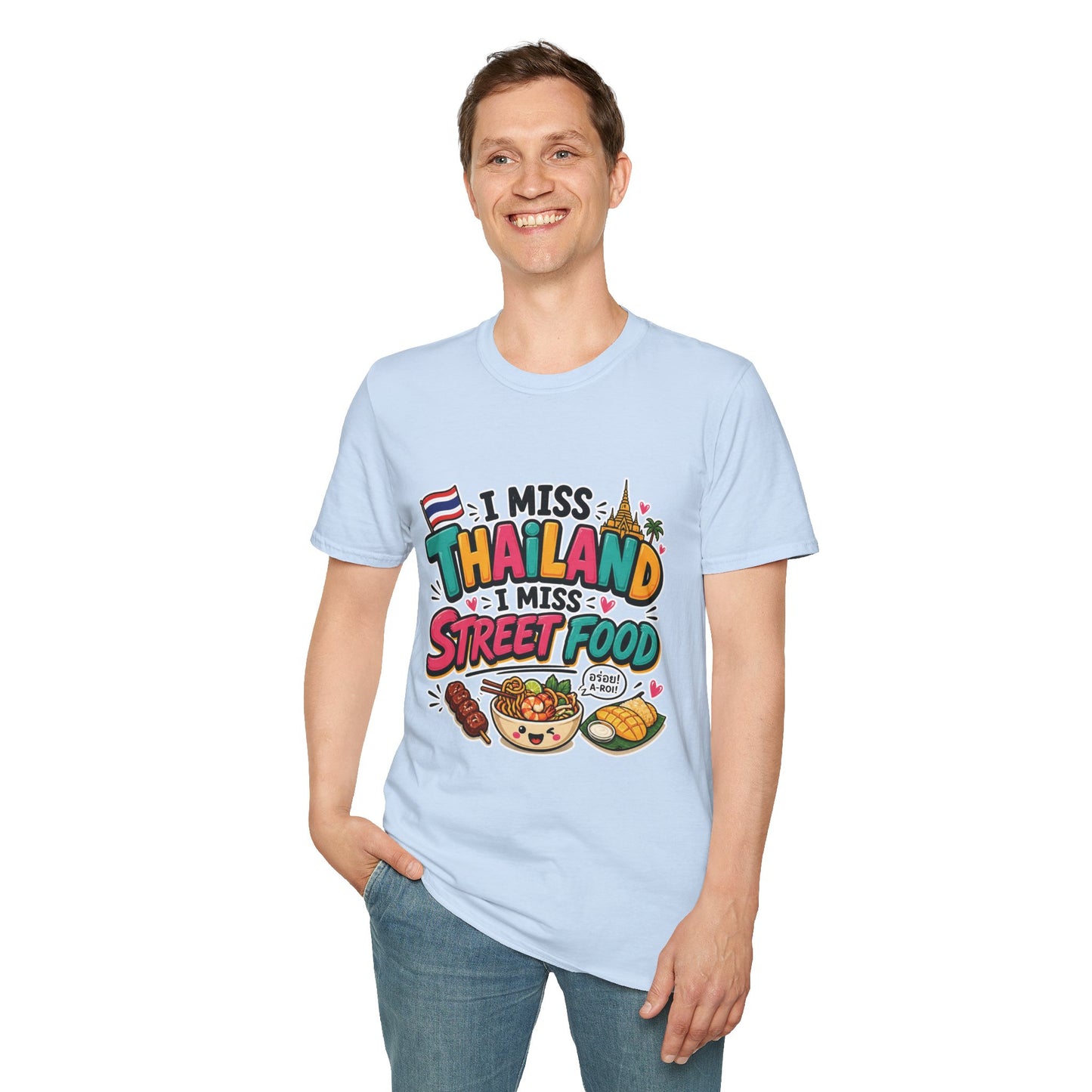 I Miss Thailand I Miss Street Food Unisex Softstyle Tee