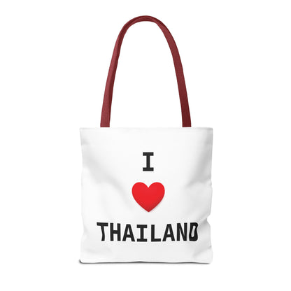 I heart Thailand with Thailand flag Tote Bag (AOP)