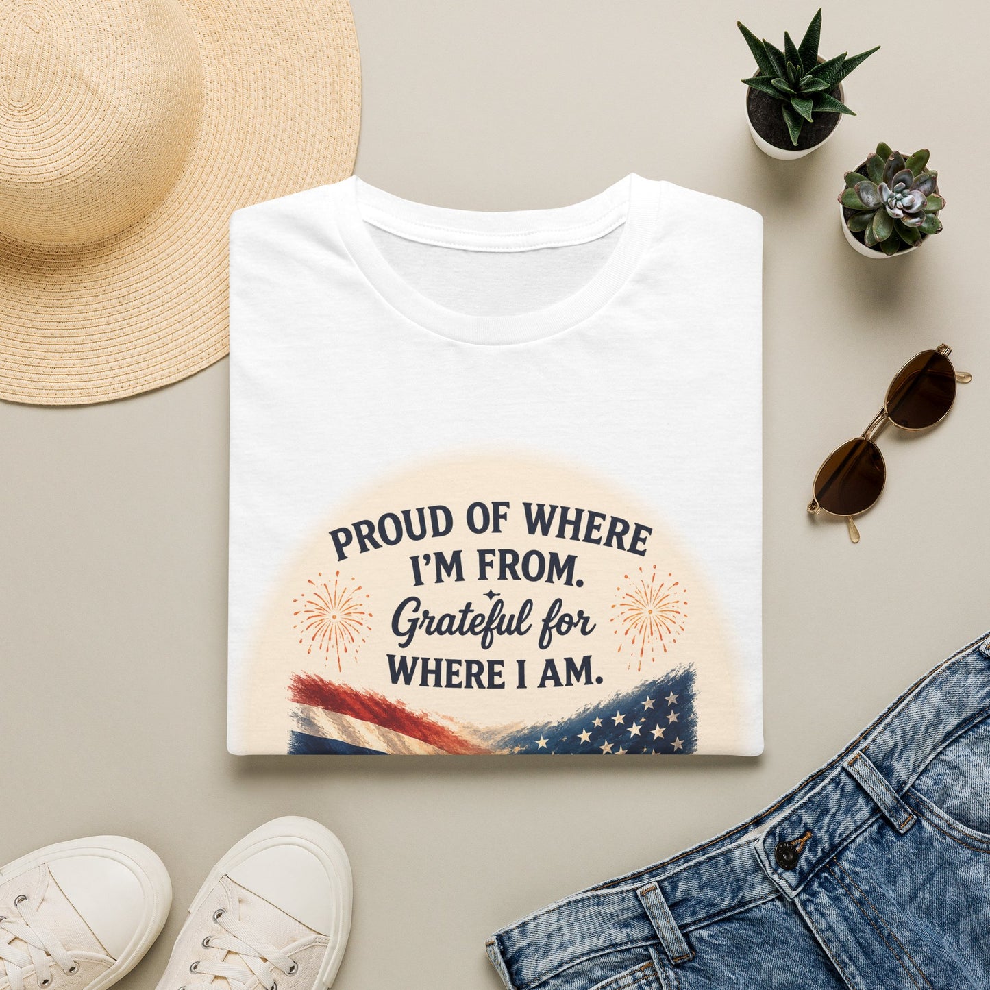 Proud of Where I'm From, Grateful for Where I am tee