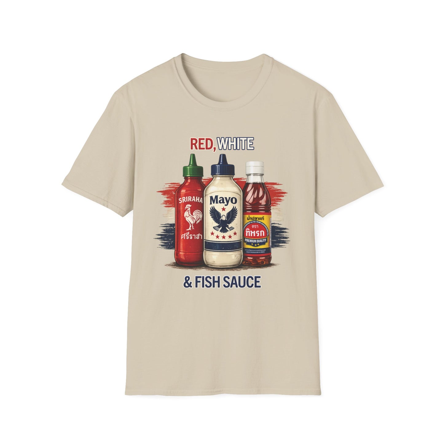 Red, White & Fish Sauce Unisex SoftStyle Tee