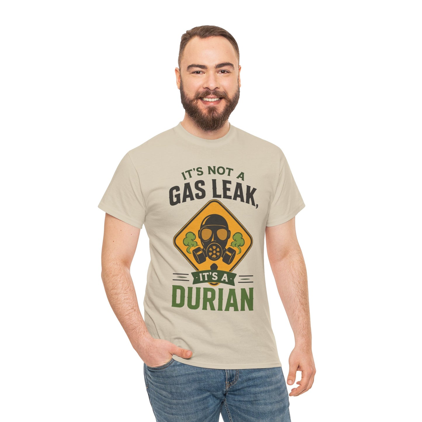It's Not a Gas Leak, It's a Durian Mask Unisex Heavy Cotton Tee