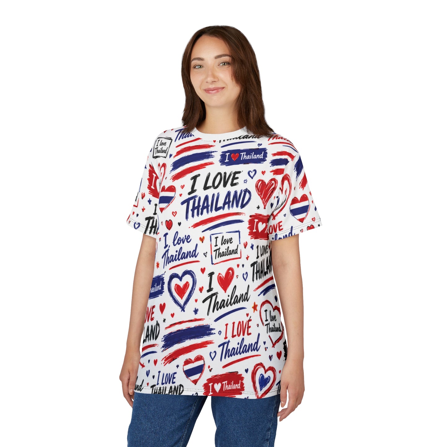 I Love Thailand Unisex Cut & Sew Tee (AOP)