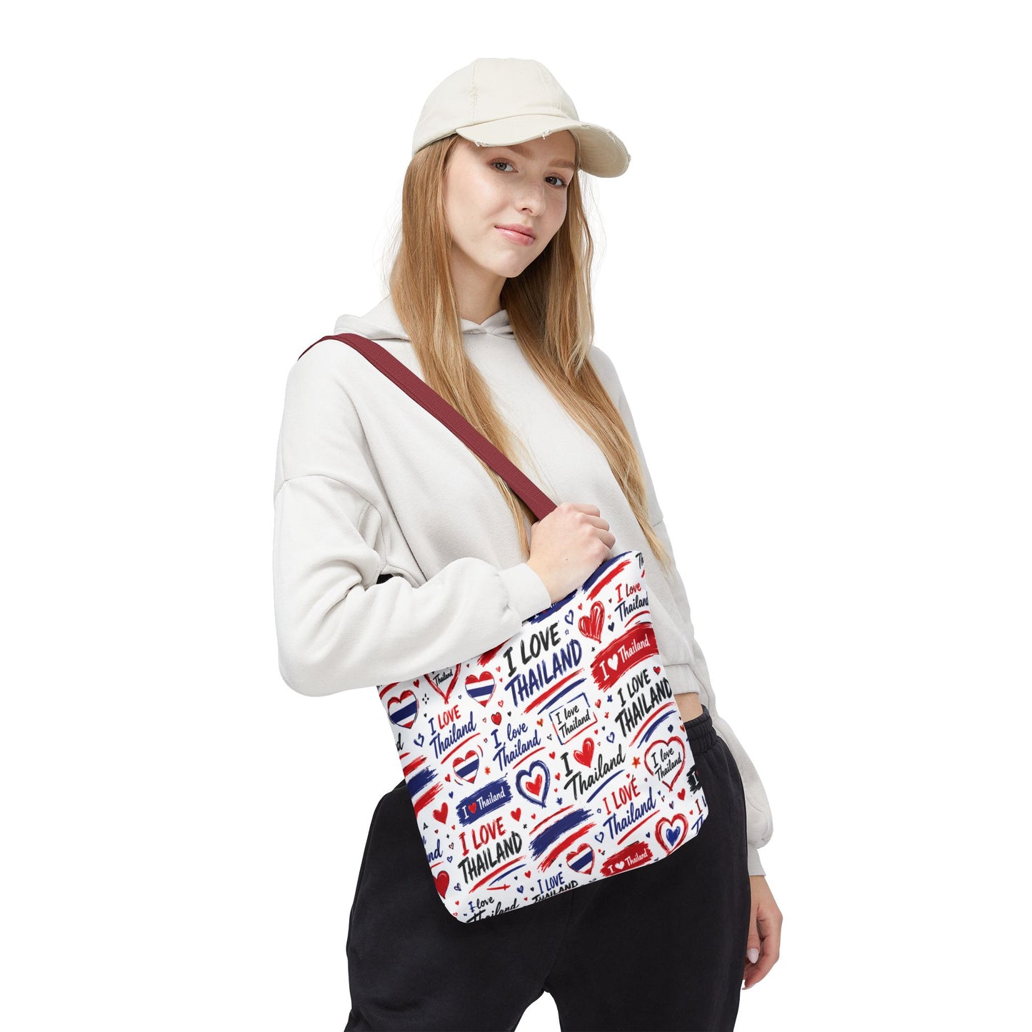 I love Thailand Tote Bag Wide Bottom