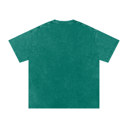 Thai Tea Snow Washed Oversized Unisex Cotton T-Shirt
