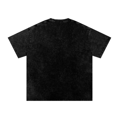 Thai Tea Snow Washed Oversized Unisex Cotton T-Shirt