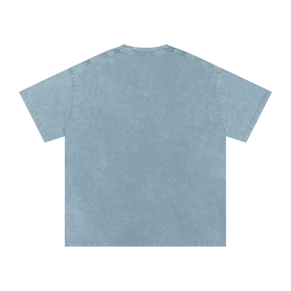 Thai Tea Snow Washed Oversized Unisex Cotton T-Shirt